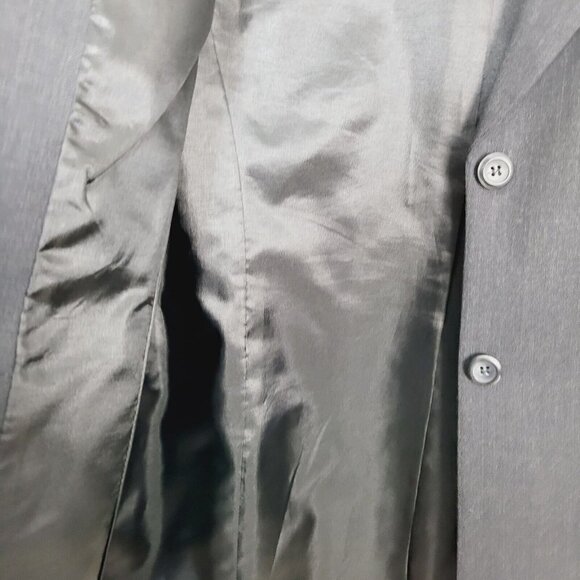 Pendleton Women's Sz 8 Classic Dark Gray Blazer Suit Jacket Virgin Wool Career - Picture 7 of 7